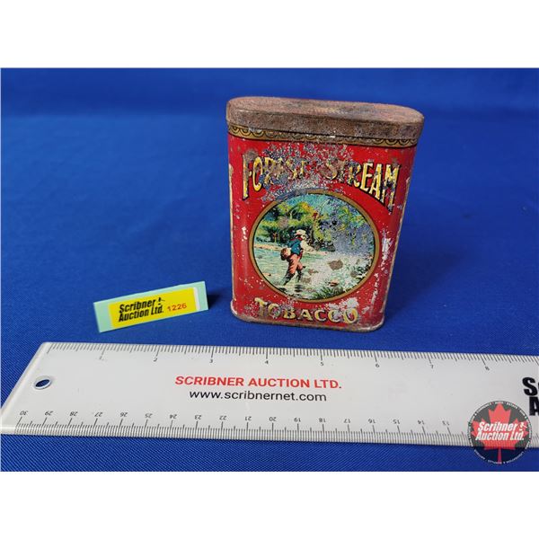 POCKET TOBACCO TIN : Forest and Stream (4