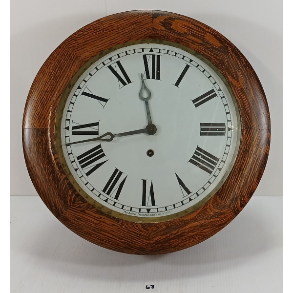 A. PEQUEGNAT 8 DAY WALL GALLERY CLOCK