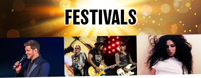 Festivals - image of Michael Buble, Guns N' Roses and Charli xcx