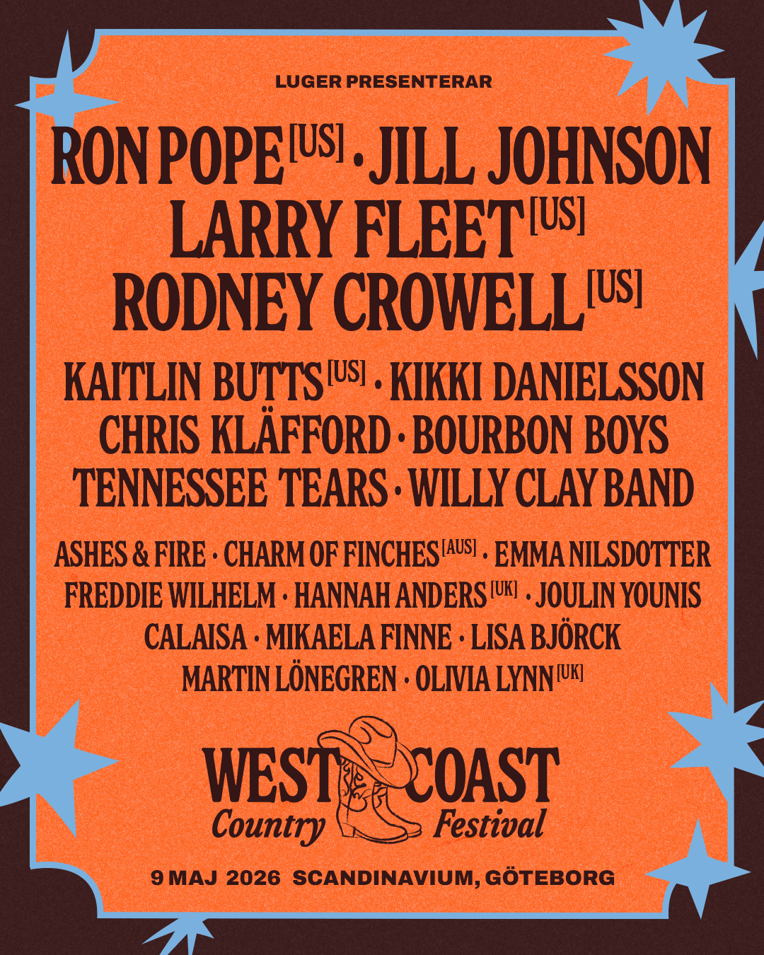 West Coast Country Festival artwork