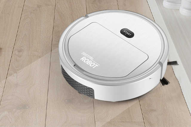 Robot Vacuum Cleaner and Sweeper in Black or White!