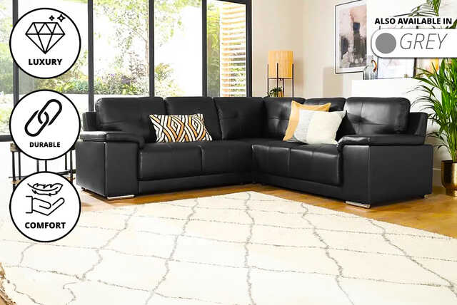 Leather Suite Sofa Set - 4 Options!