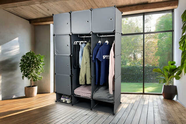 Multi Cube Interlocking Plastic Wardrobe Organiser!