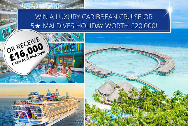 Win a 5* Maldives Trip or £16K Cash!