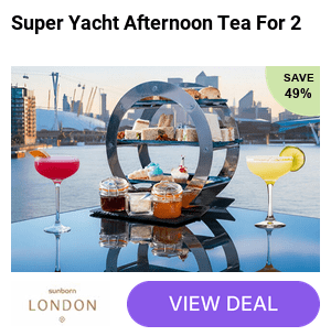 Afternoon Tea for Two with a Signature Cocktail Each at the Luxury Sunborn London Yacht Hotel, Royal Victoria Dock - Indulge in a Luxurious Experience