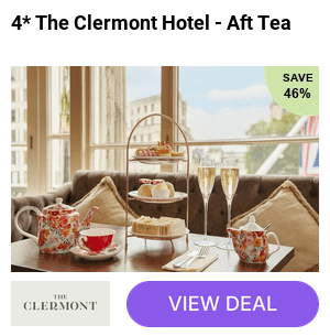 Enjoy a 4* Afternoon Tea with Prosecco or Cocktail at The Clermont Hotel, The Strand - London and Save up to 50%