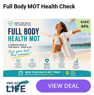 Full body MOT health check available at 400+ Clinics UK-Wide - Get healthy and save 44%