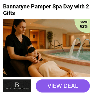 Save up to 59% on a Bannatyne Relaxing Spa Day with a Choice of 3 Treatments, Full Day Spa Access, Eye Mask & Take Home Bath Salts Gift. Indulge and enjoy at a choice of 35 UK-Wide Locations