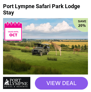 1, 2 or 3-night glamping safari tent experience for up to 8 with day admission to both Port Lympne Reserve and Howletts Wild Animal Park for the full duration of the stay, plus access to Port Lympne’s Safari Truck – save up to 25% at Port Lympne Reserve.