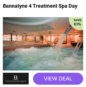 Spa package at Bannatyne Spa including 4 Treatments, facilities access, divine eye mask and a £10 voucher or for two - indulge in relaxation across 44 UK-wide locations