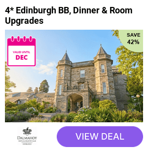 4* Edinburgh getaway for two or four at Dalmahoy Hotel & Country Club with breakfast, late checkout, and dinner upgrades available. Enjoy a memorable stay in a classic double or family room.