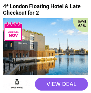 A Royal Victoria Dock, London stay at The Good Hotel for two people in a double room with 12pm late check out and save up to 71%. 
