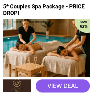 Save 60% on a 5* Spa Day For 2, Choose from 4 Treatment or 1 50-Minute Treatment, Full Spa Access, Bubbly & Voucher at The Lumi Spa inside The Courthouse Soho - London