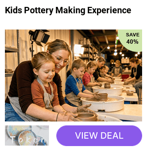 Save 40% on a 90-min parent & child pottery wheel session at Token Studio, Bermondsey – clay, tools and aprons all included, with a creation to take home.
