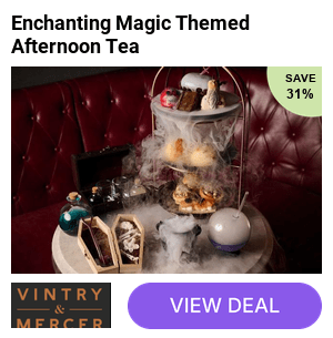 Save 32% – Indulge in a spellbinding afternoon tea experience at the luxurious Vintry & Mercer, London City