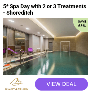 Save up to 65% and an indulgent, 5* spa day package with a choice of 2 or 3 treatments, spa access, a glass of bubbly, & £10 voucher at Beauty & Melody inside the 5* Courthouse Hotel in Shoreditch