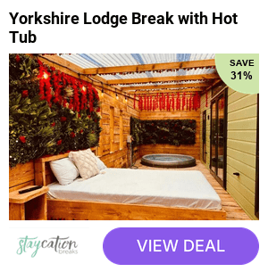 Head to Yorkshire for a tranquil lodge break for 4 or 6 with a private hot tub, bottle of prosecco, box of chocolates, & scenic amenities at Lakeside Secret Gardens - Stay for 2 or 3 nights & save up to 31%.