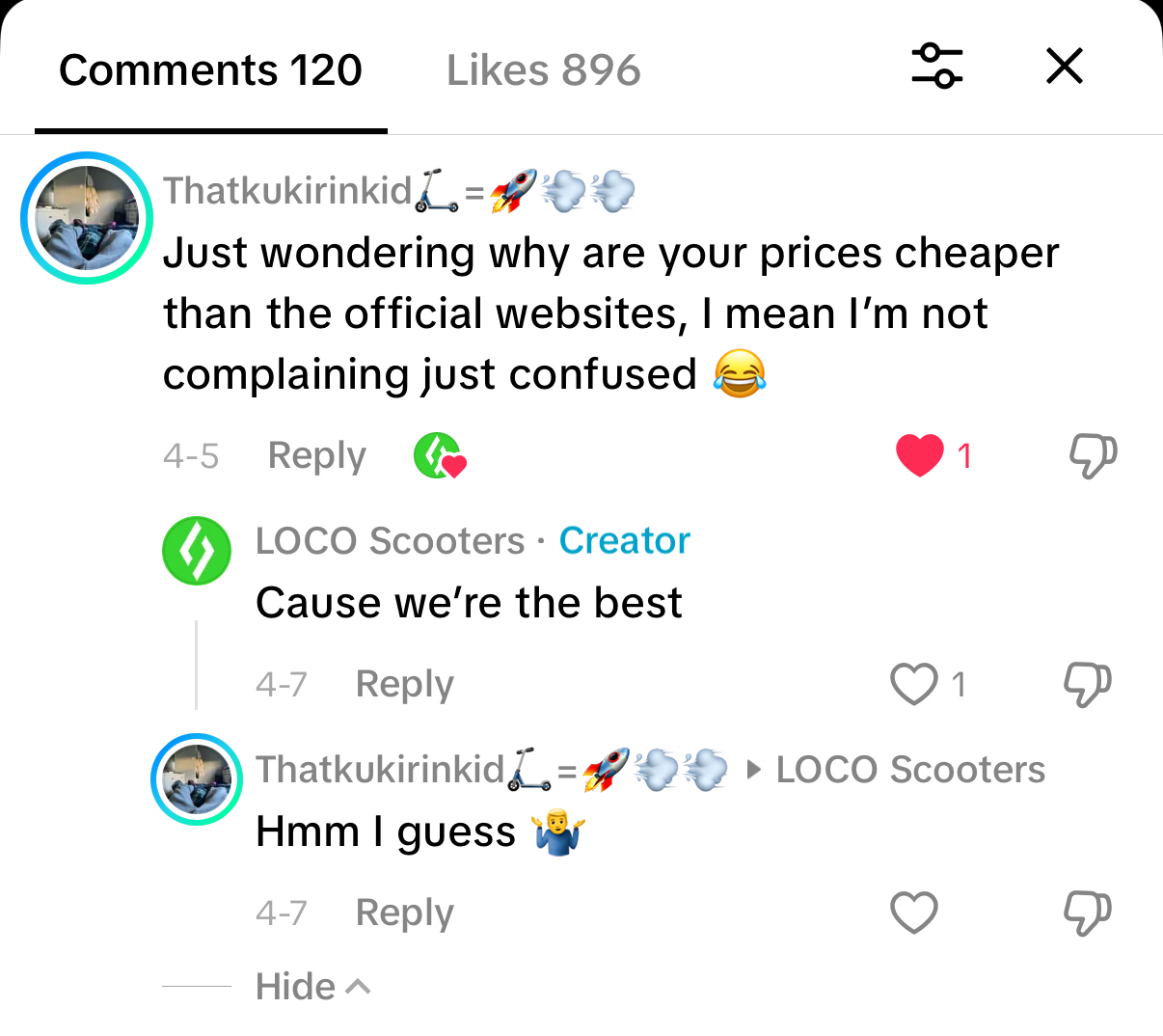 LOCO SCOOTERS TIKTOK