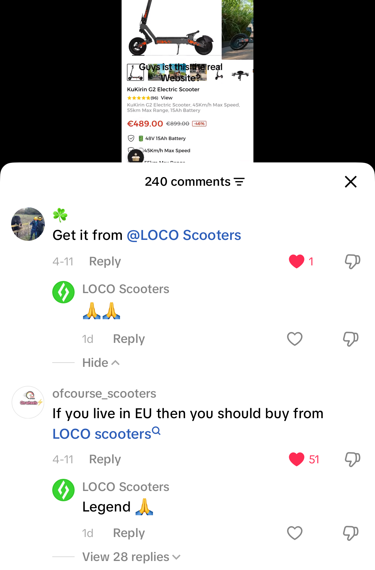 LOCO SCOOTERS TIKTOK