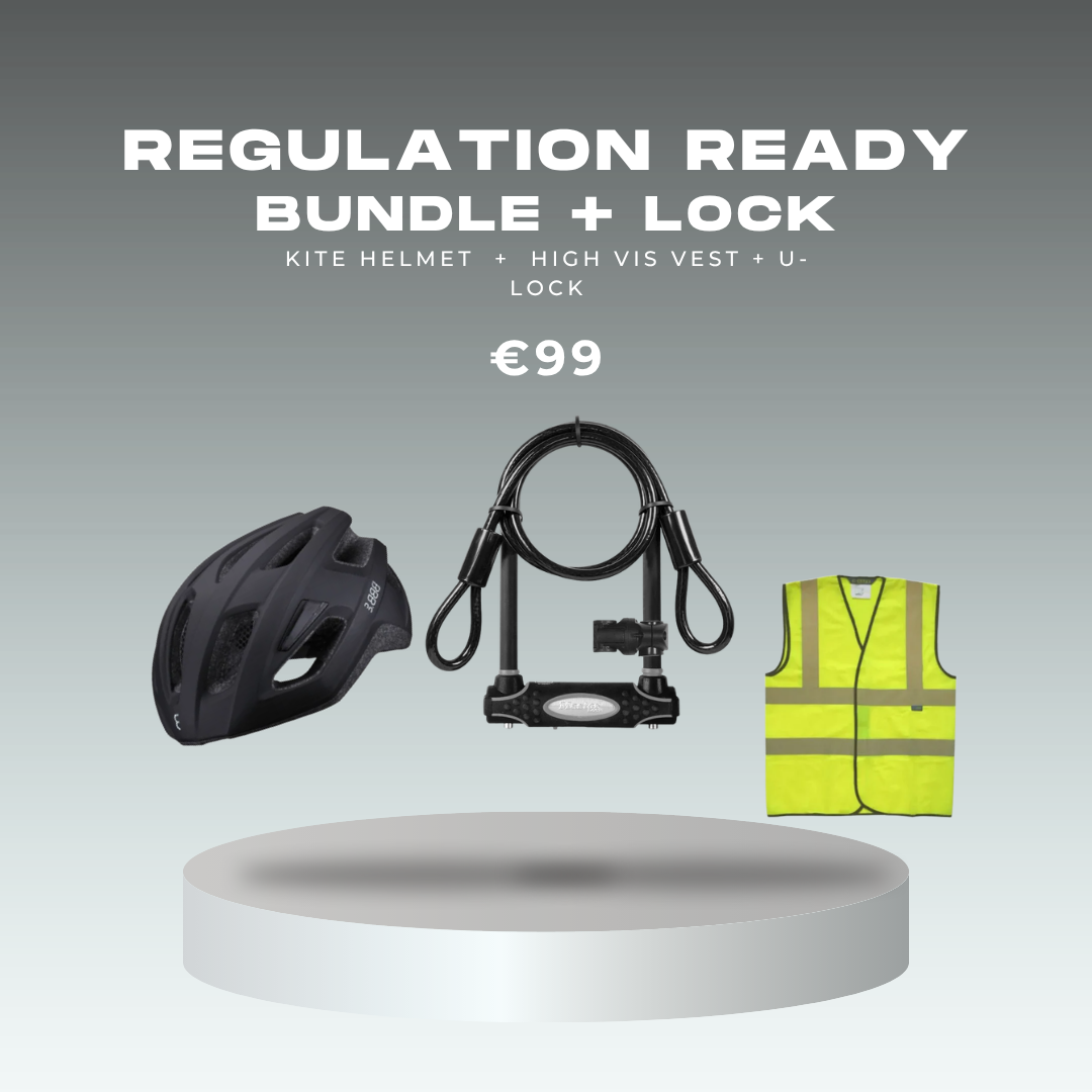 LOCO Regulation Ready Bundle plus Lock - helmet, hi-vis and lock
