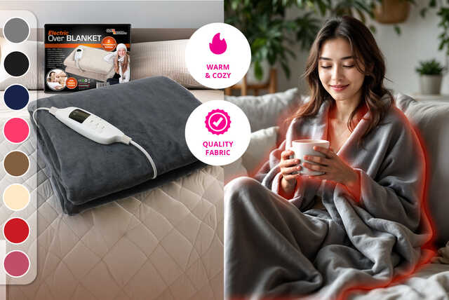 Luxury Heated Blanket – 8 Colours!