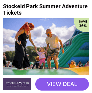 Save up to 36% off Stockeld Park's epic Summer Adventure. Choose options for groups of 1, 2, 4 or 6 and experience non-stop summer fun with all day entertainment and activities from 18th July - 23rd August. 