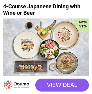 Indulge in a 4-Course Japanese Dining Experience with a choice of Wine or Beer at Doumo Restaurant, Available at Oxford Street or Fitzrovia Locations - Save up to 54%