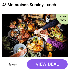 Two Course Sunday lunch with unlimited hors d’oeuvres or choice of dessert for two, three, or four at a 4* Malmaison boutique hotel near you - Gather the family, choose from 13 nationwide hotels and save 42%.