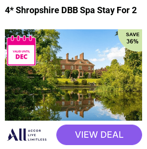 A 4* Albrighton stay for two people at Albrighton Hall Hotel and Spa with breakfast, £20pp dinner allowance and spa access. Stay for one night and save up to 46%!