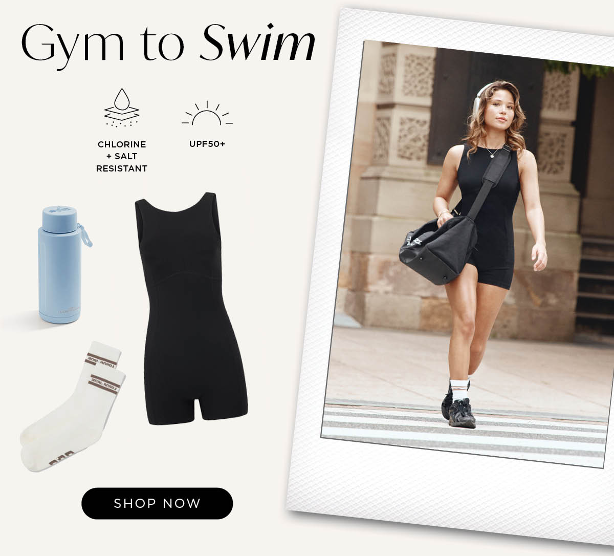 Gym to swim... shop @kairocalvitto's look!