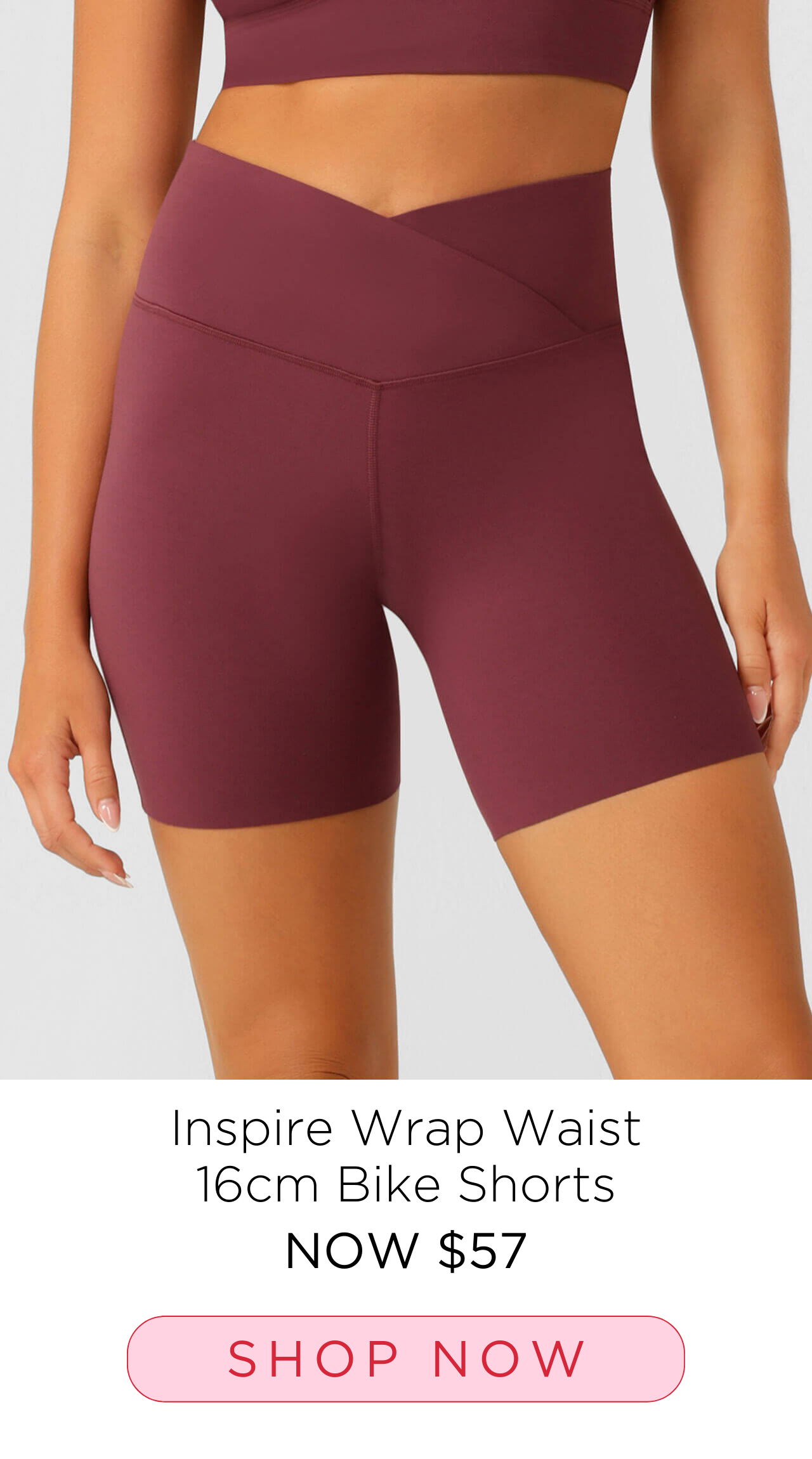 SALE! Inspire Wrap Waist 16cm Bike Shorts - Now Just $42