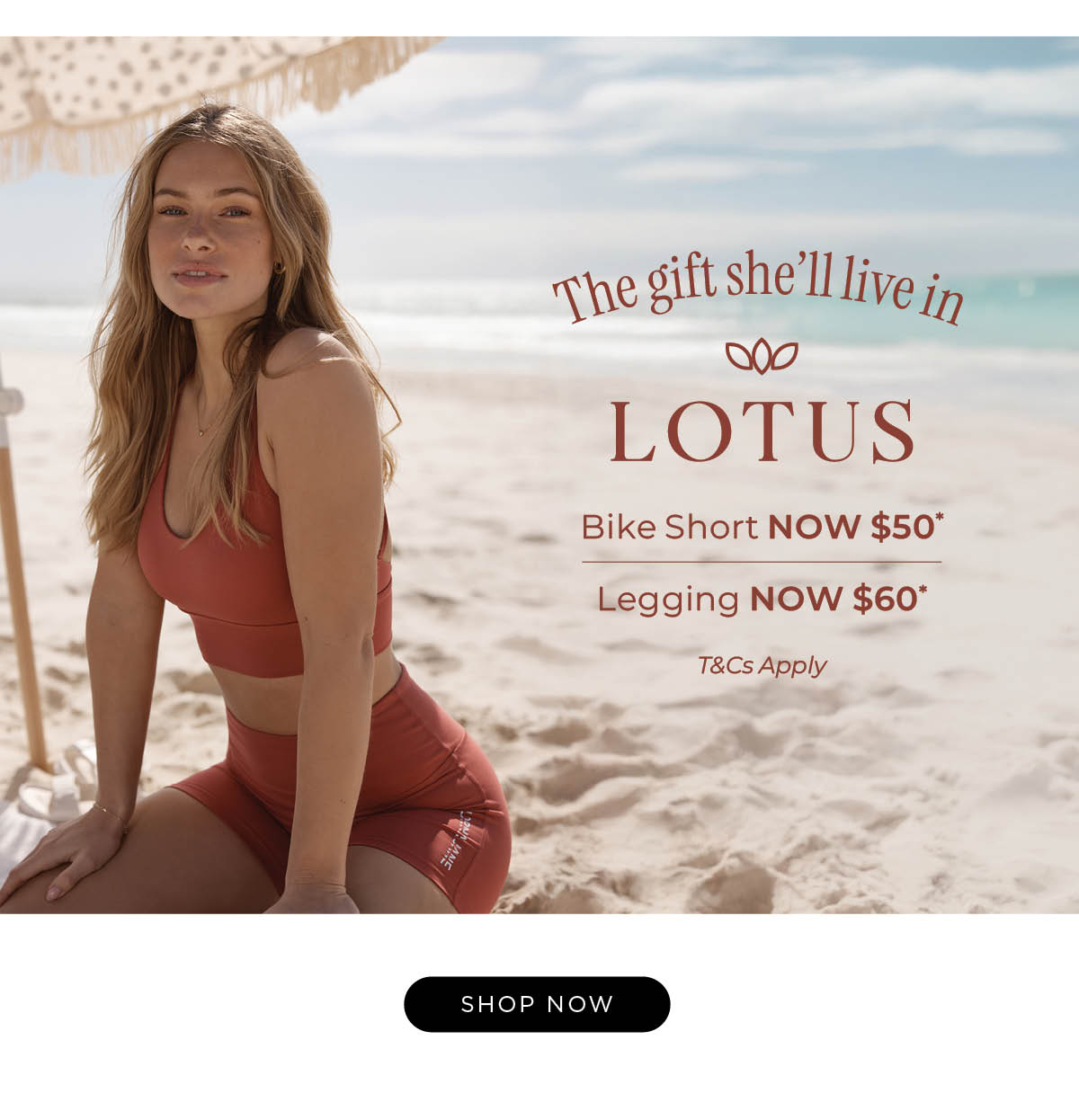 The Gift She'll Live In - Lotus Bike Shorts & Leggings On Sale Now