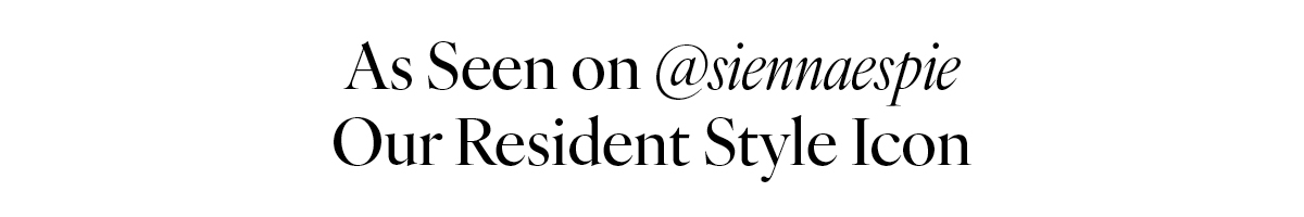 As seen on @siennaespie