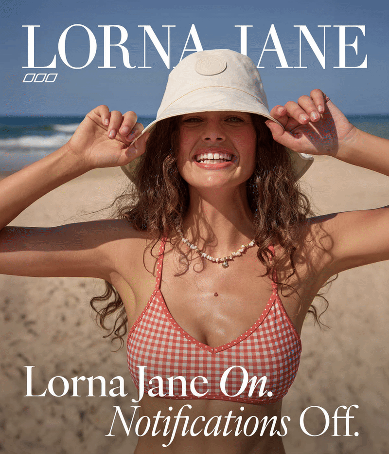 Lorna Jane On. Notifications Off.