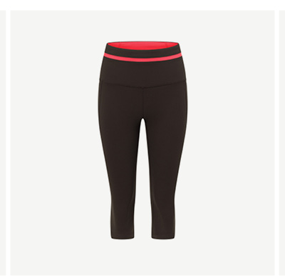 Circuit Luxe Rib Capri Leggings - Volcano