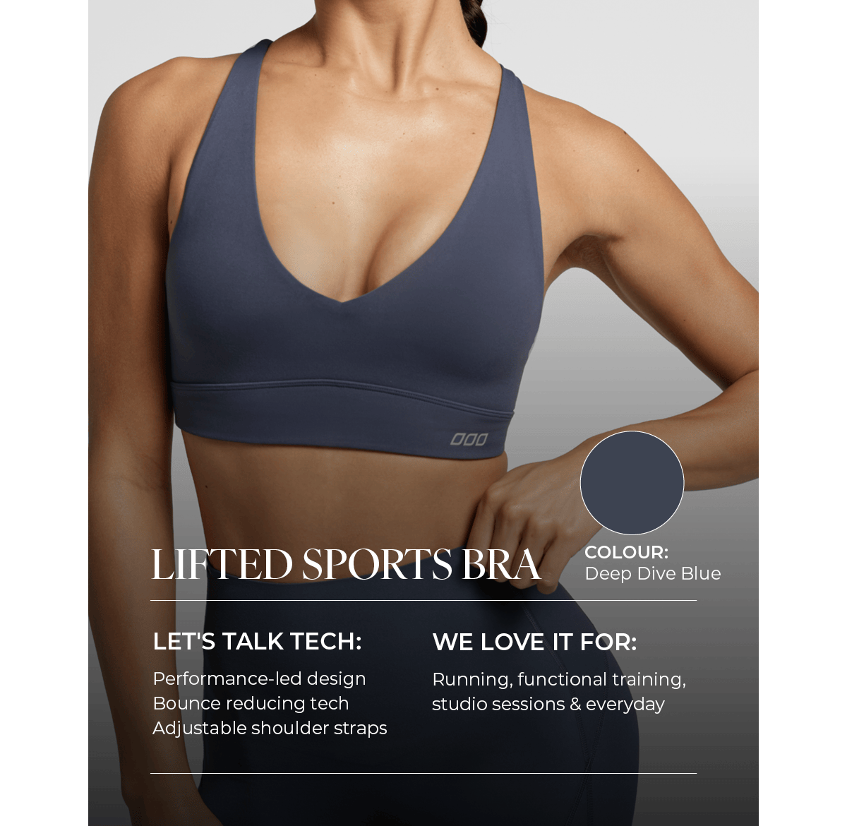 Lifted Sports Bra Features