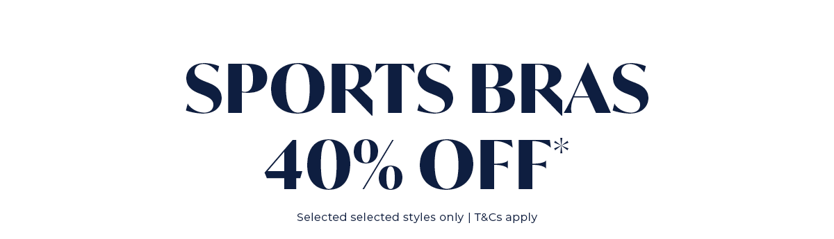 Sports Bras 40% off