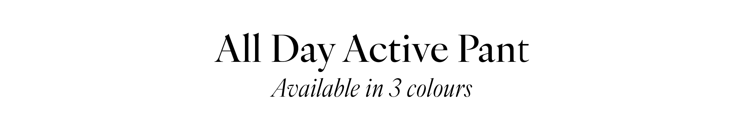 All Day Active Pant