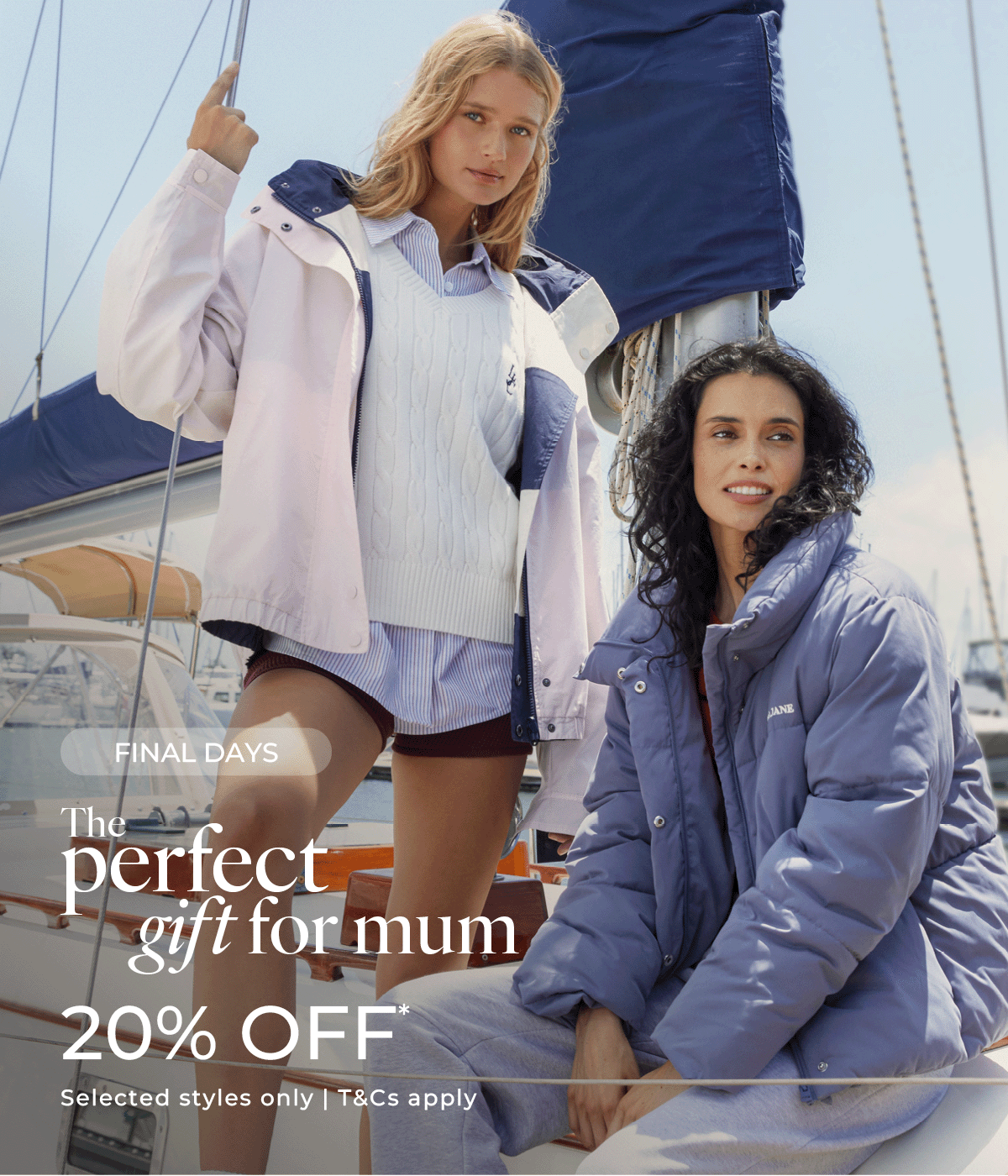 FINAL DAYS - 20% Off Selected Styles 