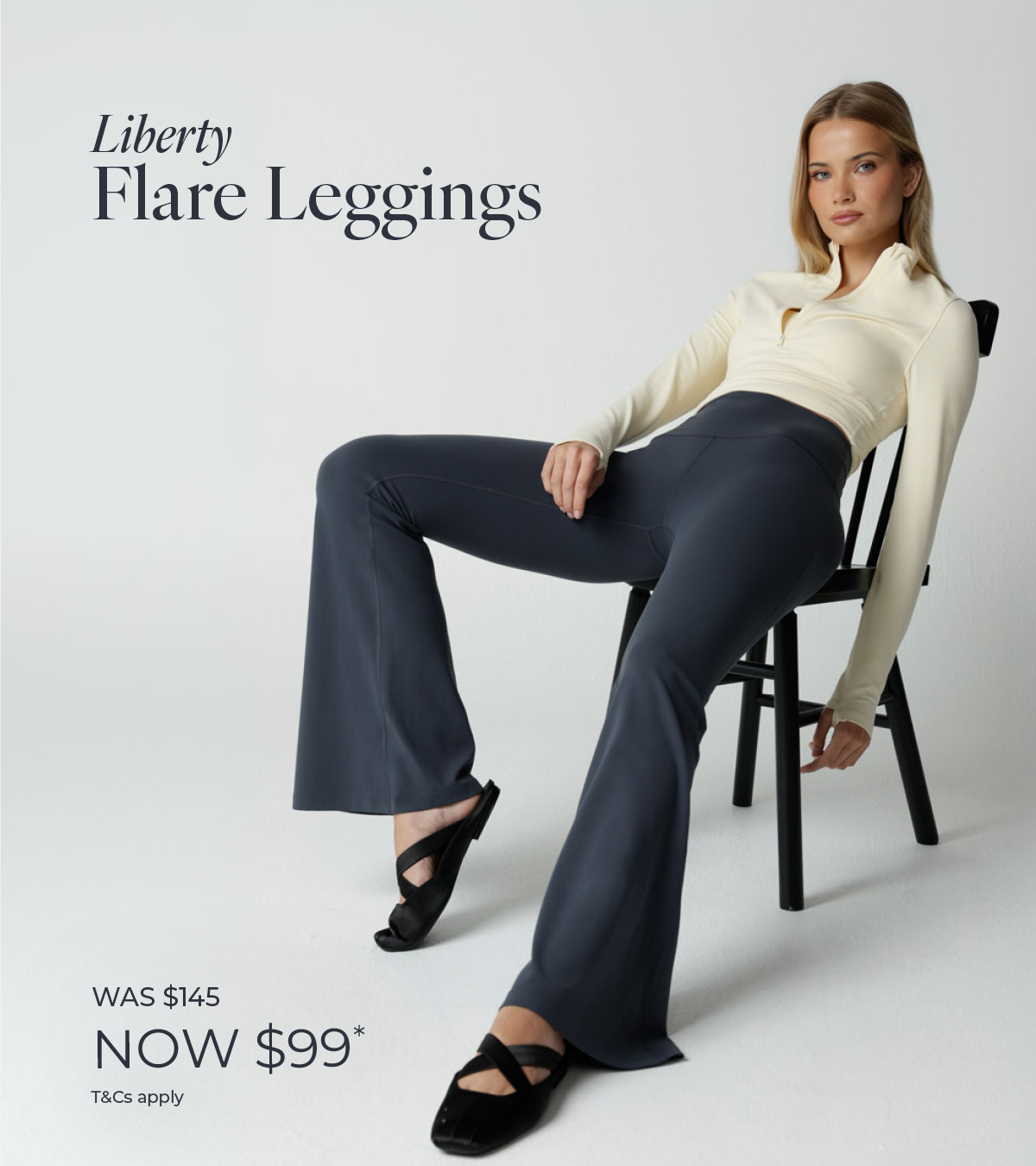 Liberty Flare Leggings. Was $145. Now $99*