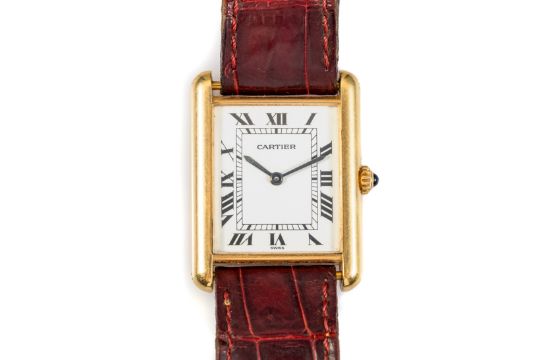 Cartier Armbanduhr 'Tank' 750, 18K GG, Damenuhr,…