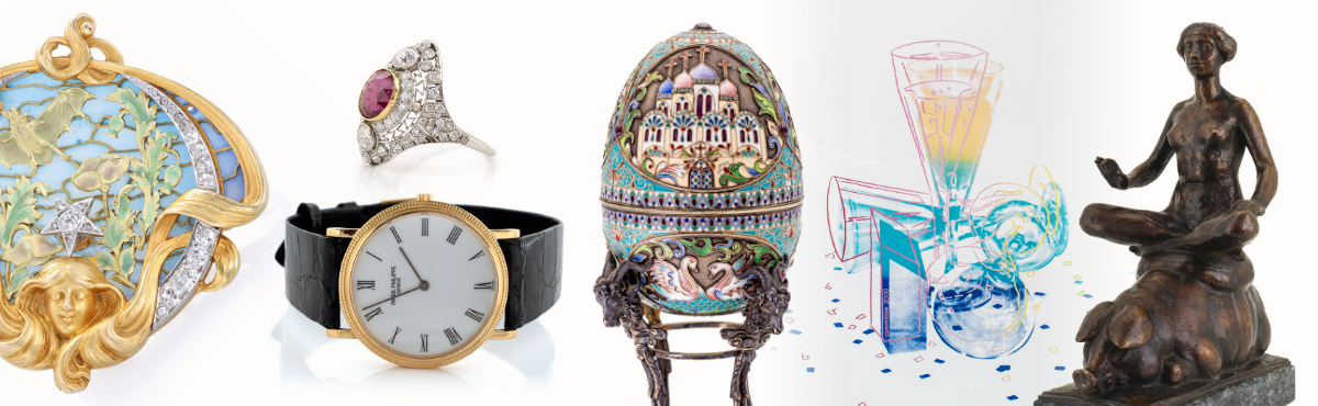 Erlesener Schmuck, Kunst, Silber, Porzellan & Sammelobjekte