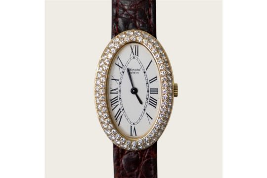 Chopard Damenarmbanduhr mit Diamantbesatz