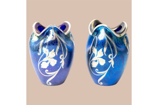 2 Jugendstil-Vasen Lötz