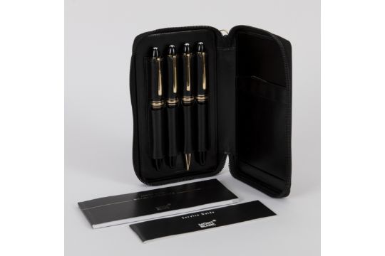 4 Meisterstück-Schreibgeräte im originalen Etui…