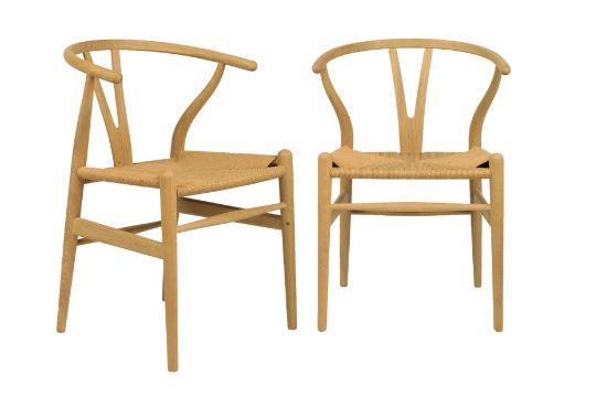 CARL HANSEN Zwei Wishbone Chairs CH24