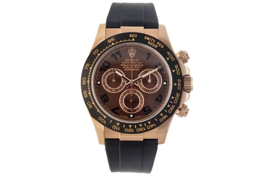 No Reserve - Rolex Daytona 18K. 116515LN - Men's…