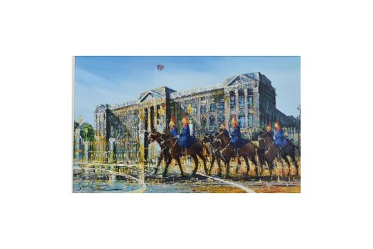 Simon Wright, Buckingham Palace, Acrylic on Board,…