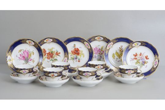 6 Kaffeegedecke 18-teilig, Meissen Amsterdamer…