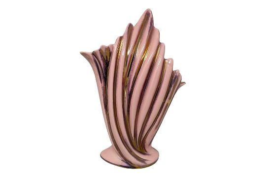 Vase in Rosa & Gold von Sicas, Italien, 1960er
